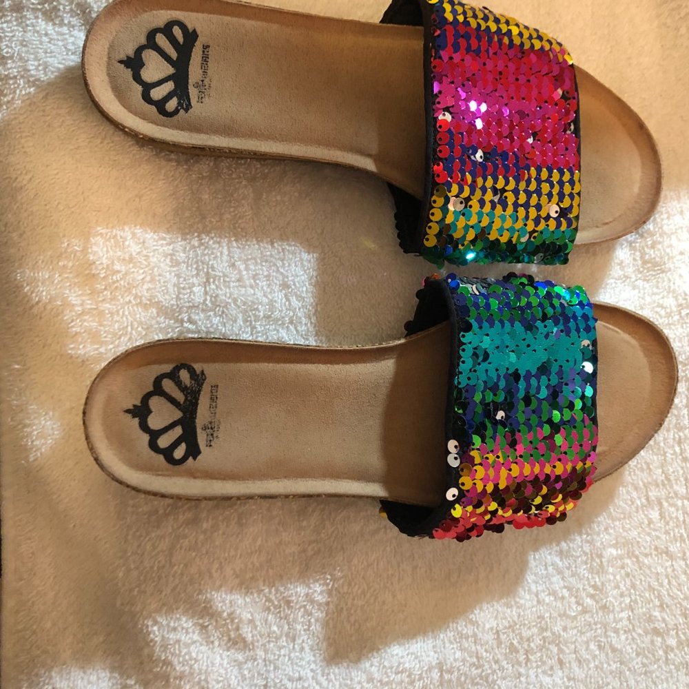 Beautiful Sequined Sandals